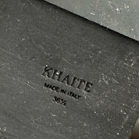 KHAITE LEATHER Lace up riding boots in brown - Picture 11 of 14